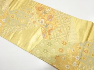 切りばめ風　花鳥・華紋織り出し　袋帯